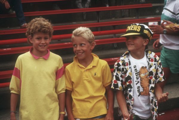 1987 - Kids attend Packers game at Camp Randall